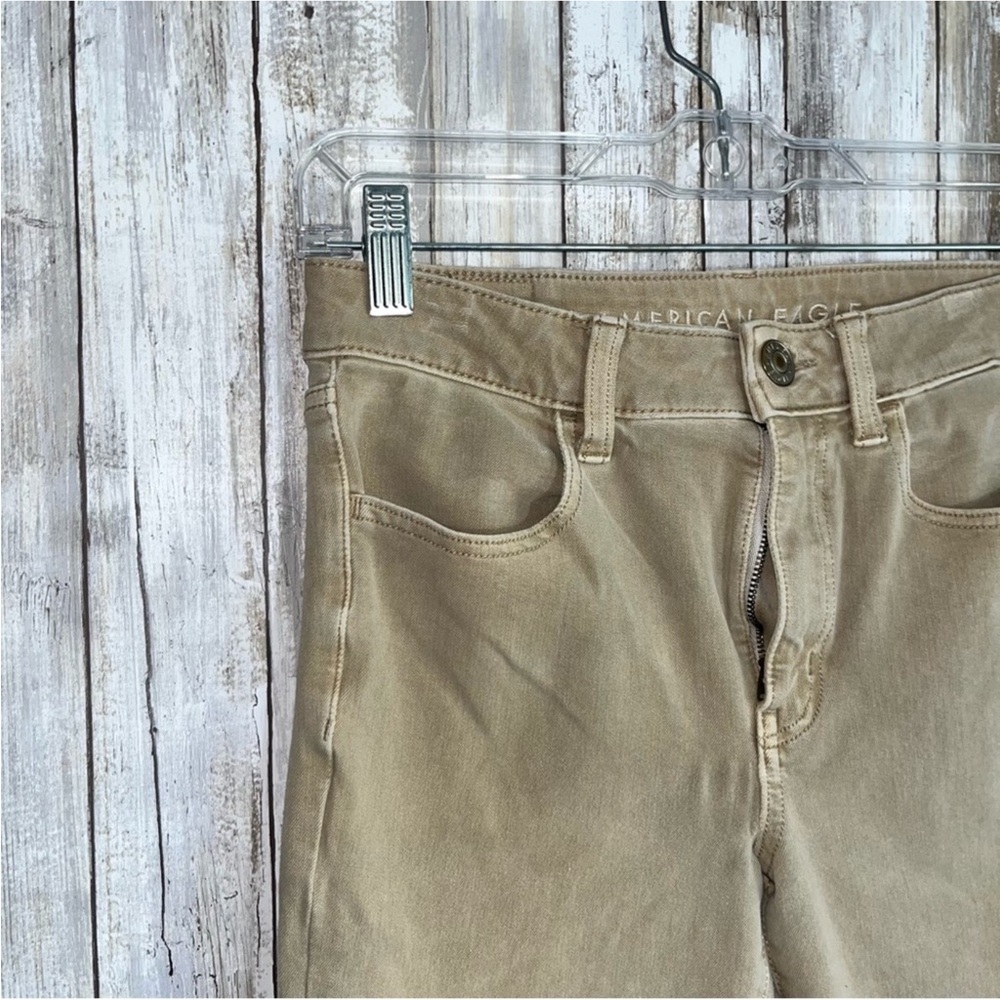 American Eagle Khaki 360 Next Level Stretch High Rise Jegging - Picture 3 of 8